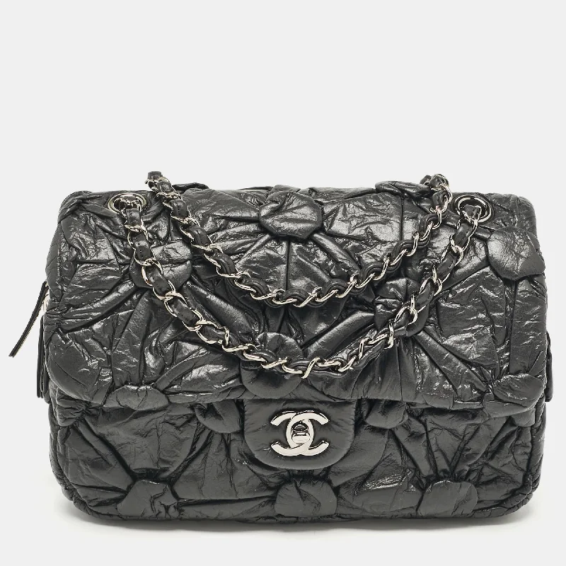 Chanel Black Leather Lemaire Puffed Flap Bag