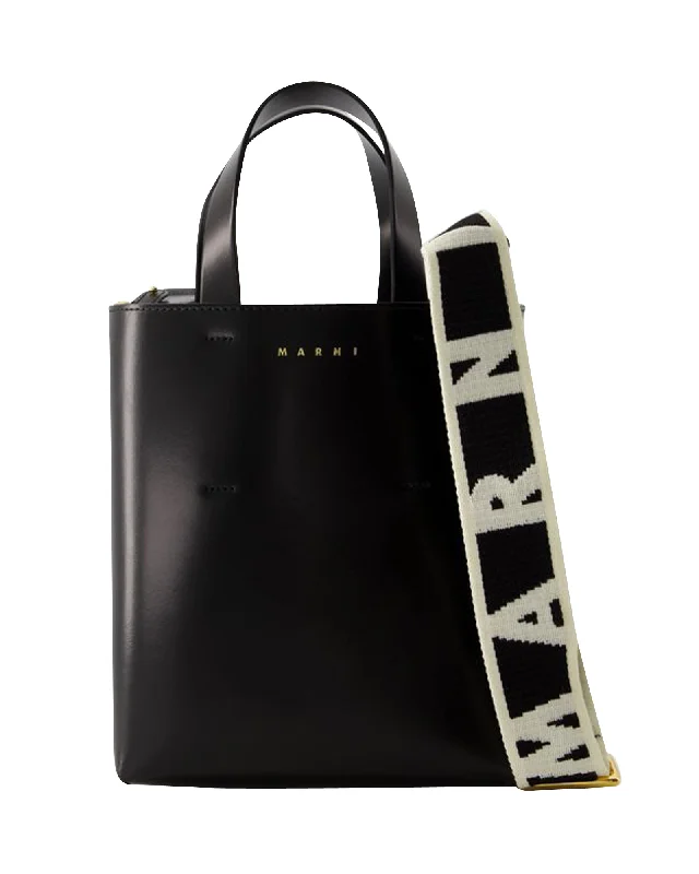 Museo Mini Crossbody - Marni - Leather - Black