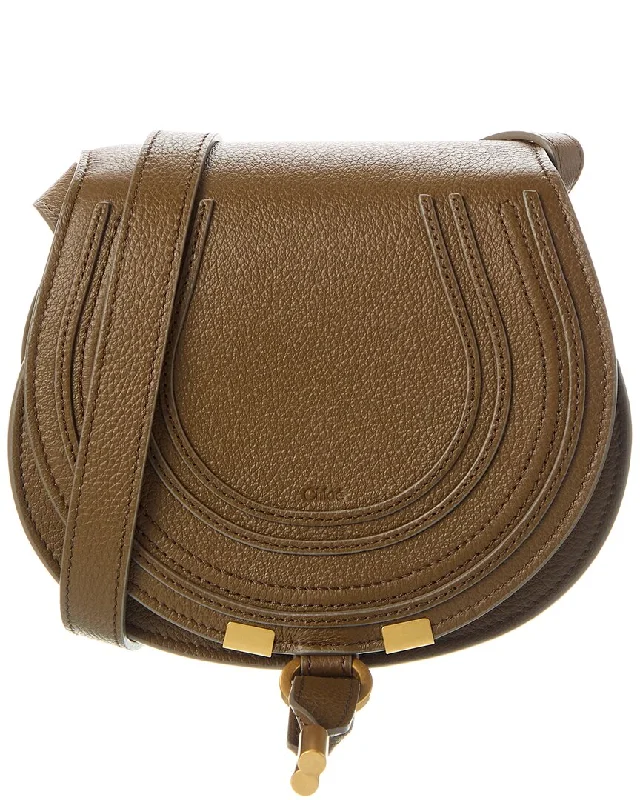 Chloé Marcie Small Leather Saddle Bag