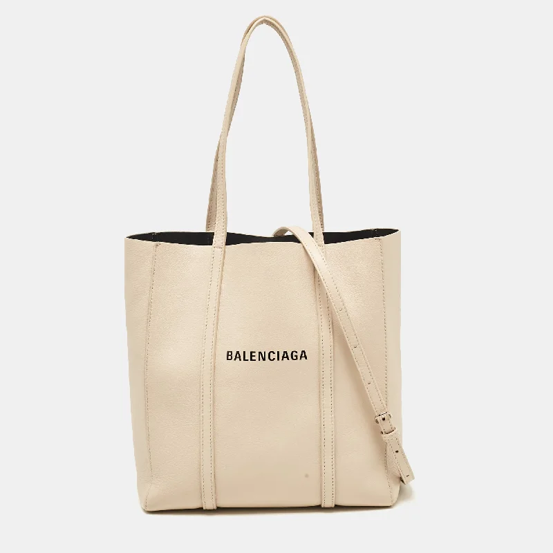 Balenciaga Beige Leather Xs Everyday Tote