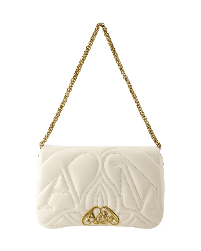 The Seal Crossbody Bag - Alexander McQueen - Leather - Ivory