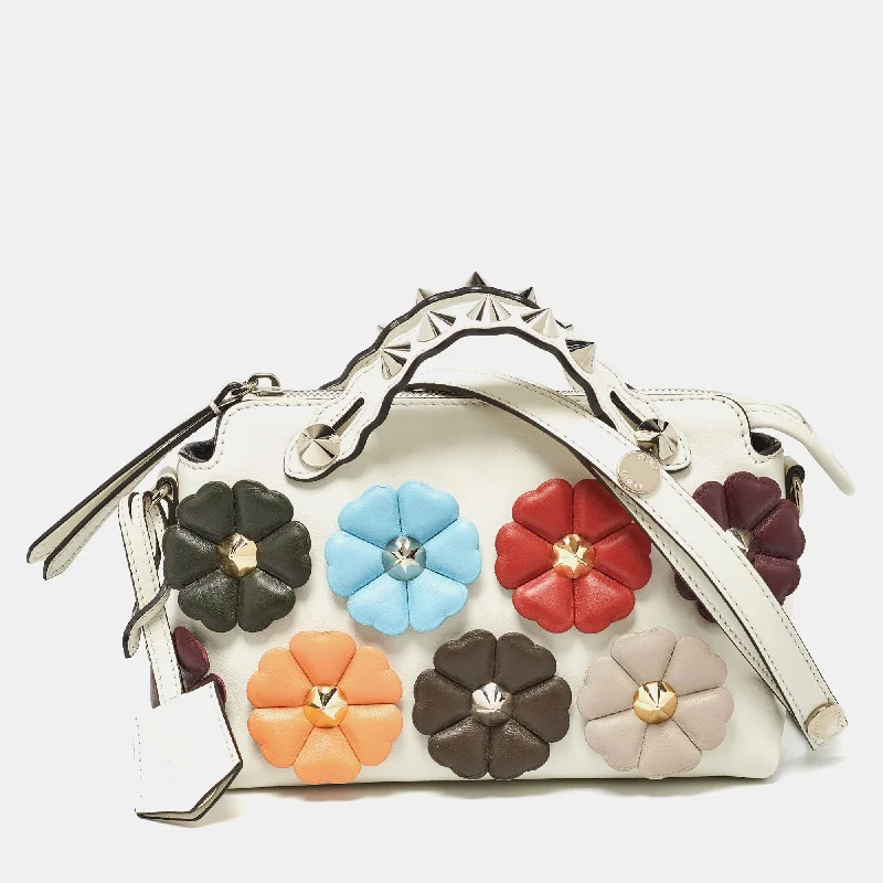 Fendi OffLeather Mini By The Way Flowerland Crossbody Bag