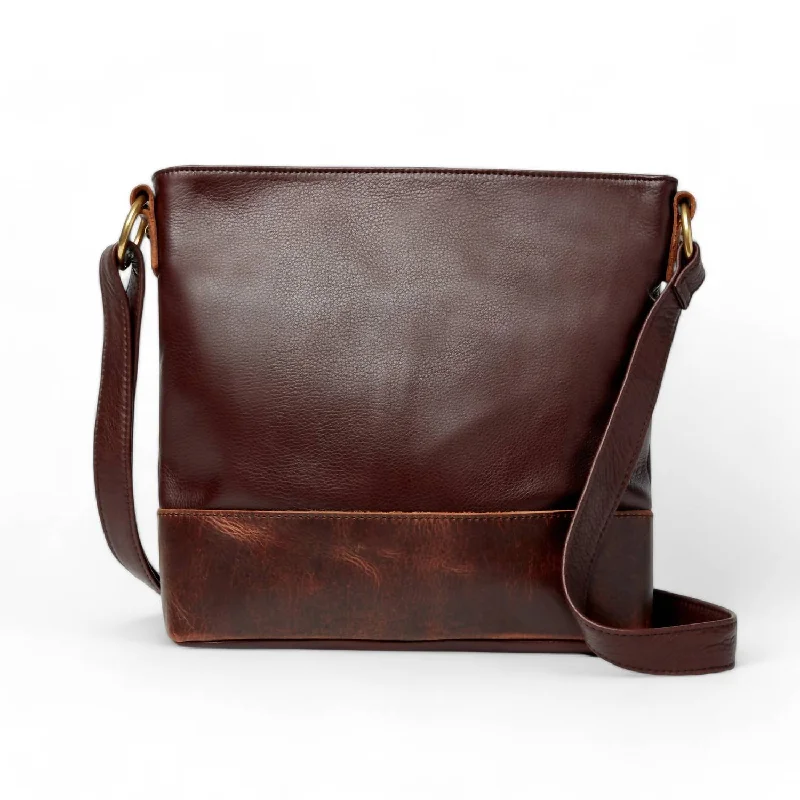 Scarlet Small Hobo Cowhide Bag In Espresso