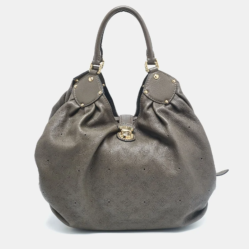 Louis Vuitton Grey Monogram Mahina Leather Surya Xl Bag