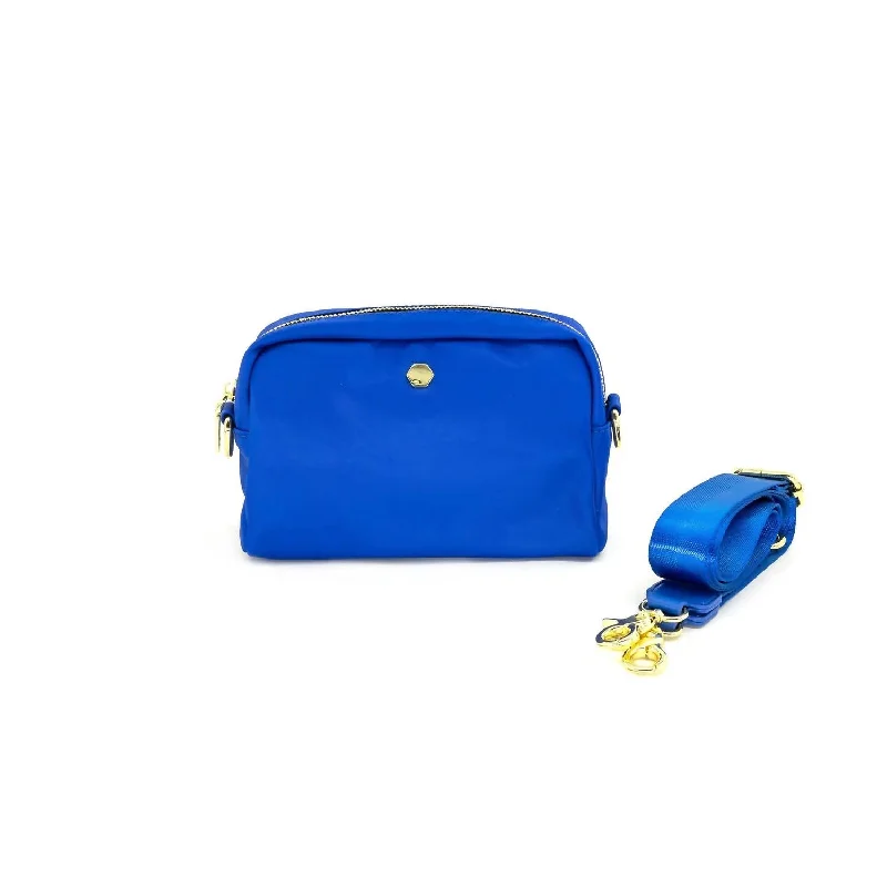 Women's Canvas Crossbody Bag In Blue