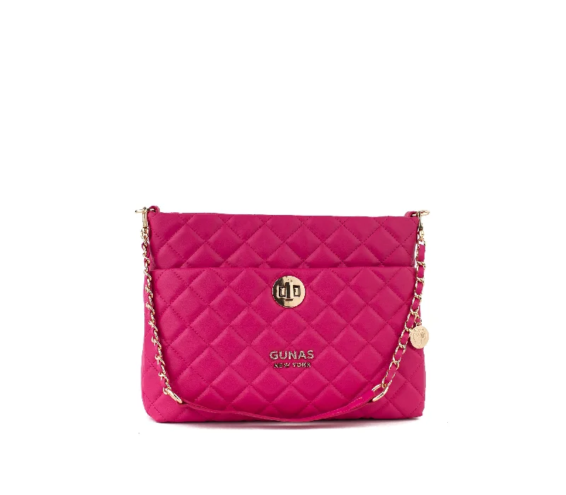 Koi - Pink Quilted Vegan Leather Purse