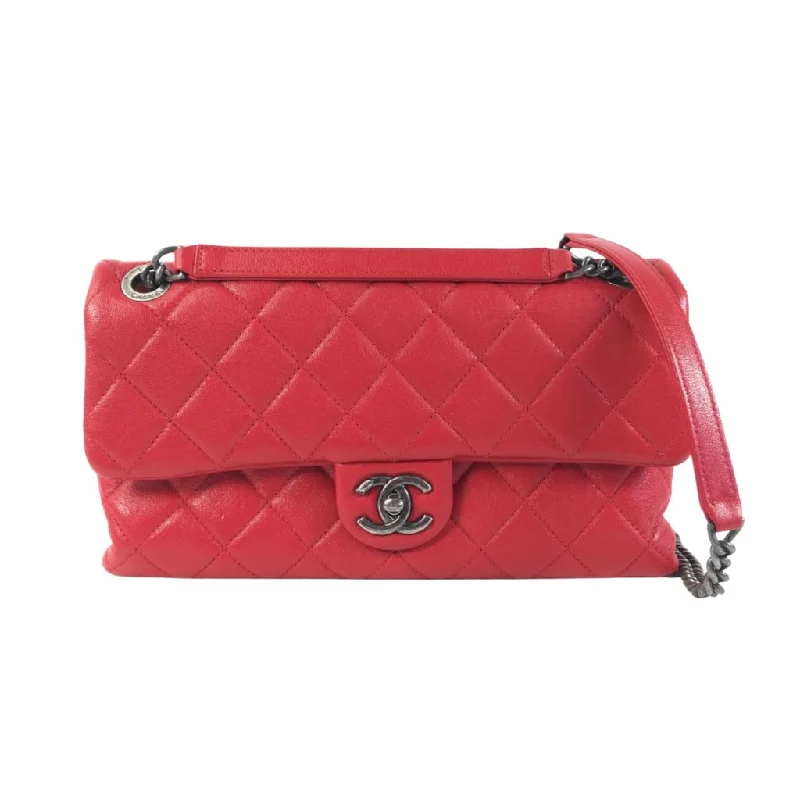 Chanel Seasonal Single Flap Red Lambskin