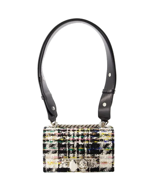 Jewell Satchel Mini Bag - Alexander McQueen - Tweed - Multi