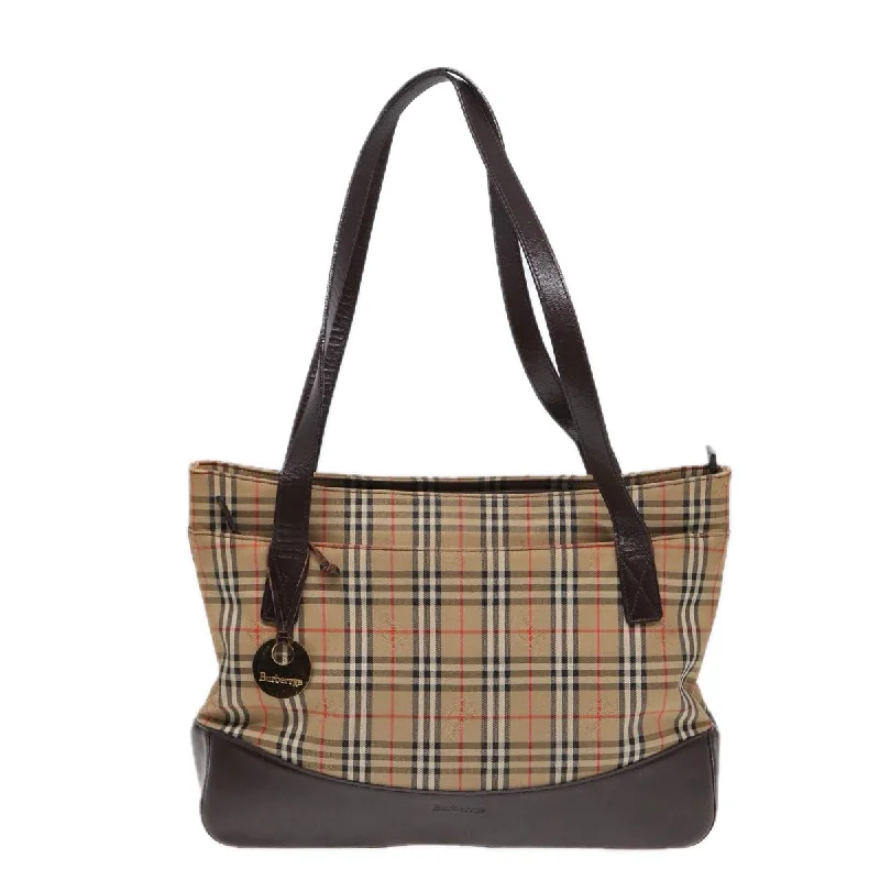 Burberry Nova Check  Canvas Shoulder Bag (Pre-Owned)