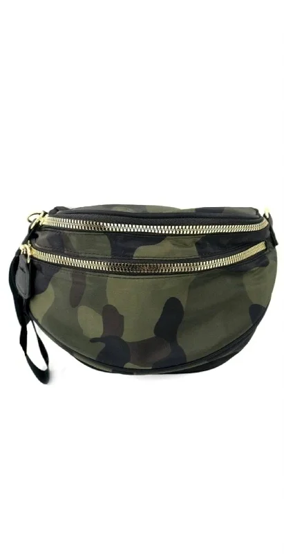 Coachella Fanny Pack In Green Camo