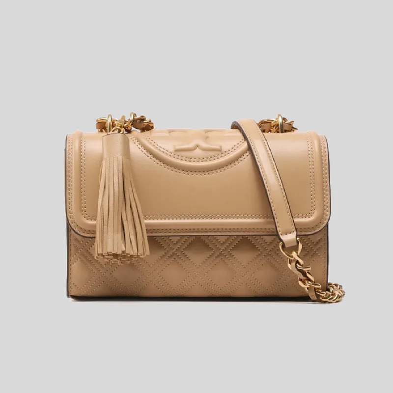 Tory Burch Small Fleming Convertible Shoulder Bag Desert Dune 75576