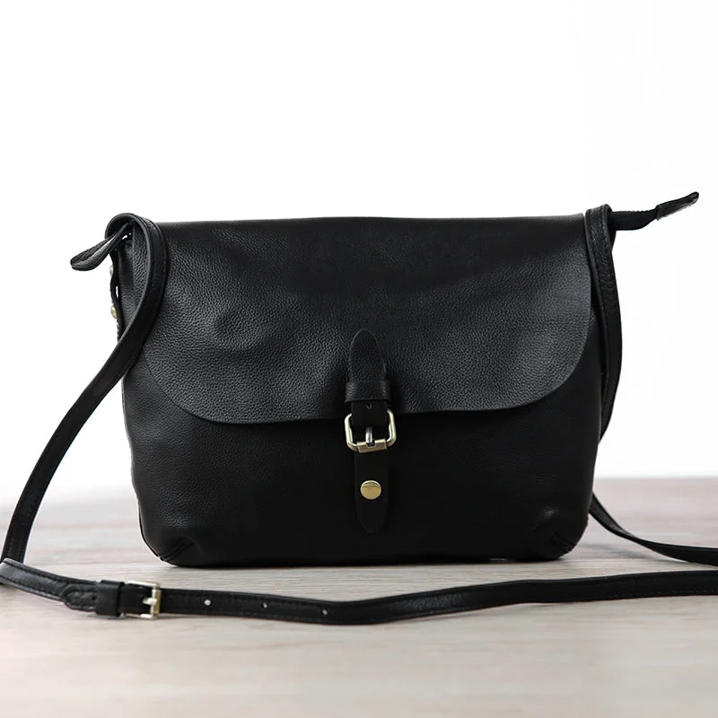 Small Womens Genuine Leather Satchel Bag Crossbody Bags for Women