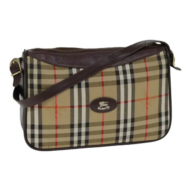 Burberry Nova Check  Canvas Shoulder Bag (Pre-Owned)