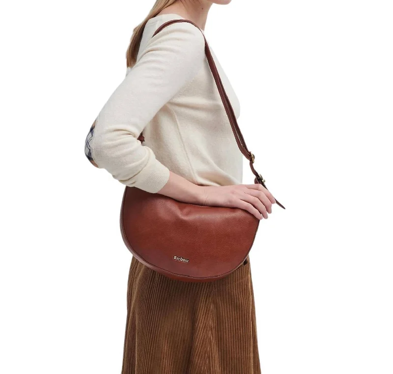 Laire Leather Sling Bag In Brown