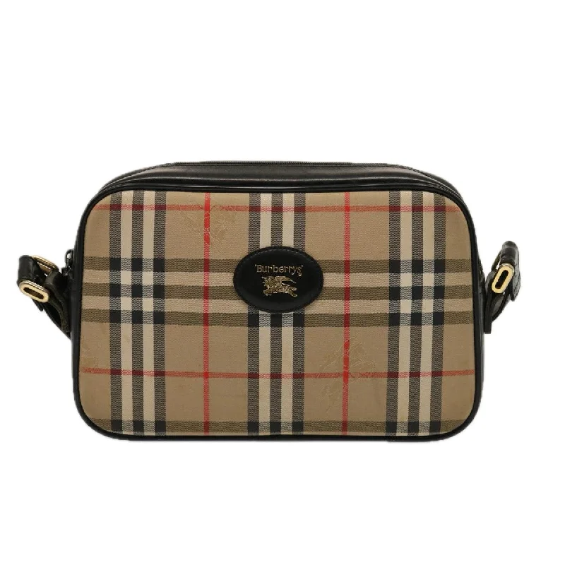 Burberry Nova Check  Canvas Shoulder Bag (Pre-Owned)