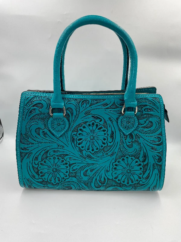 Full Floral Mini Tote Turquoise