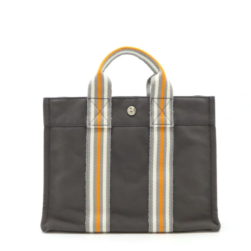 Hermes    Canvas Handbag Tote Bag (Pre-Owned)