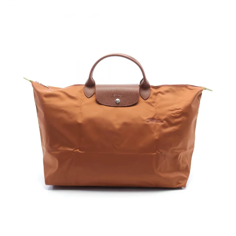 Longchamp  Nylon Leather Tote Bag