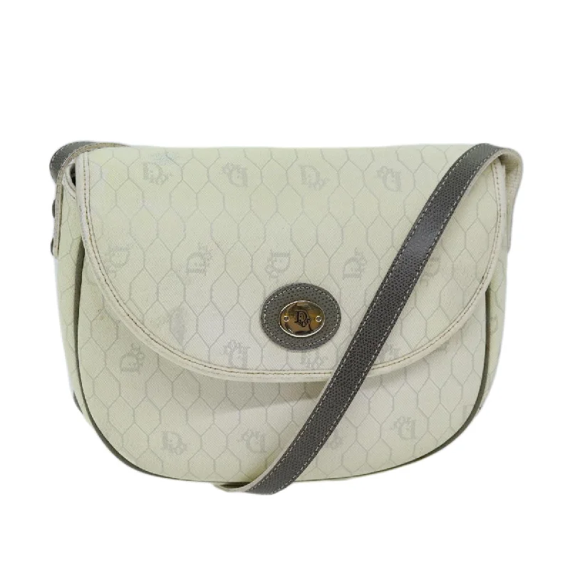 Dior Honeycomb  Canvas Shoulder Bag (Pre-Owned)