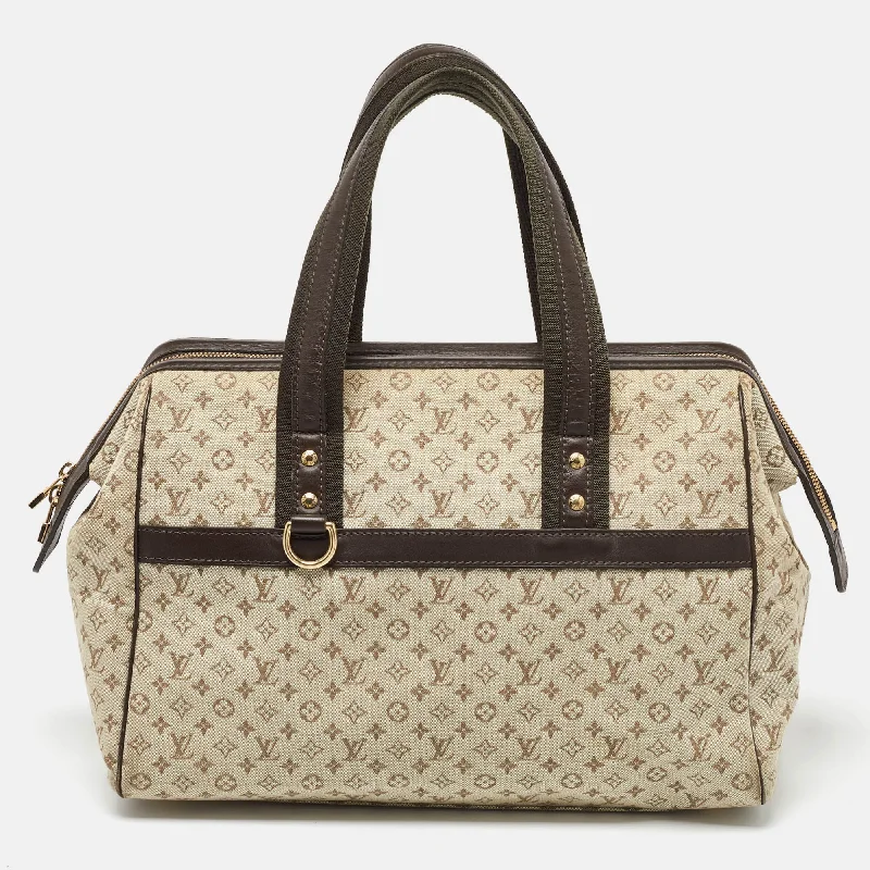 Louis Vuitton Beige/brown Monogram Mini Lin Canvas Josephine Gm Bag