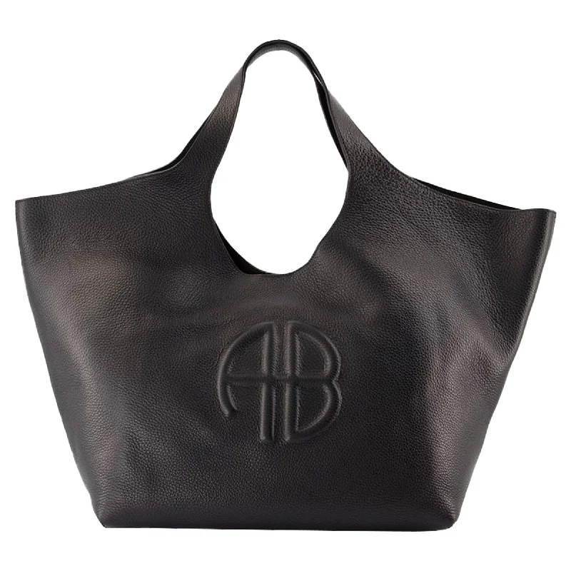 Lili Shopper Bag - ANINE BING - Leather - Black