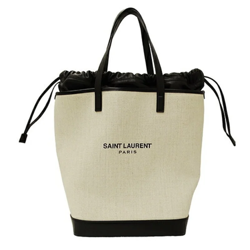 Saint Laurent  Coated Canvas Pouch Tote Bag (Pre-Owned)