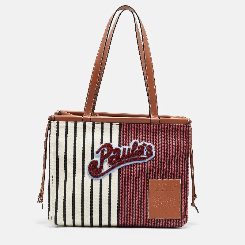 Loewe X Paula's Ibiza Multicolor Stripe Cushion Tote