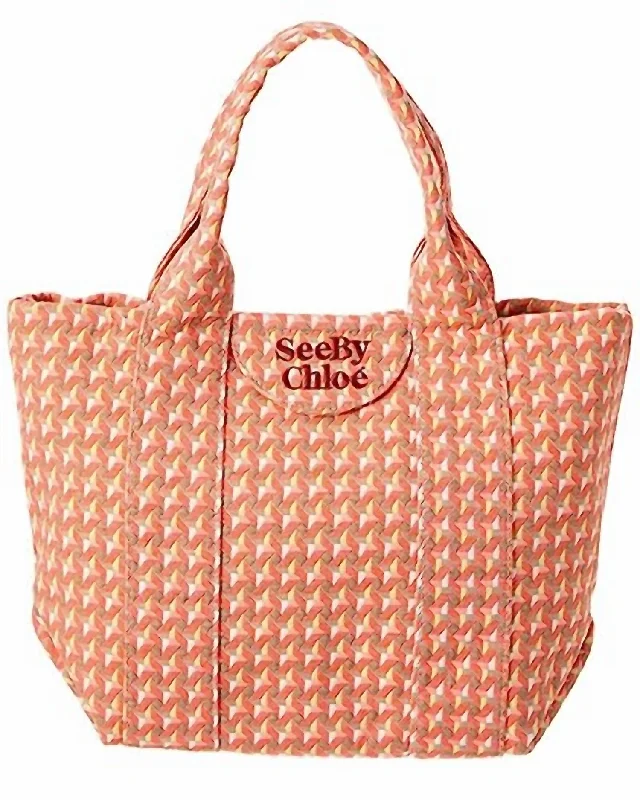 Laetizia Small Tote Bag In Happy Orange