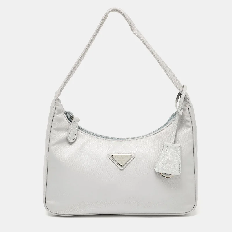 Prada Light Blue Nylon Re-Edition 2000 Shoulder Bag