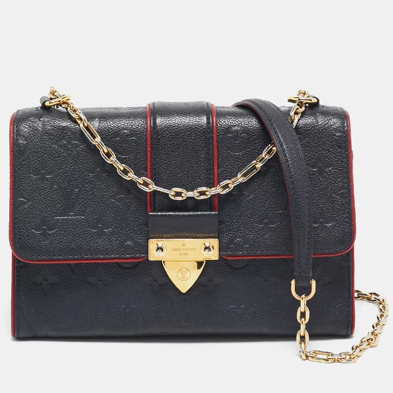 Louis Vuitton Marine Rouge Monogram Empreinte Leather Saint Sulpice Pm Bag