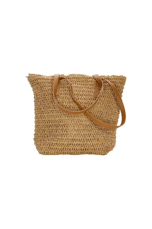 Ramona Raffia Bag Tan