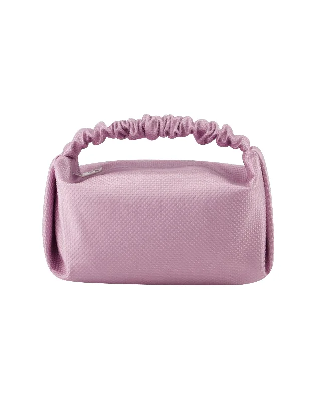 Mini Scrunchie Handbag - Alexander Wang - Polyester - Winsome Orchid