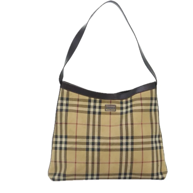 Burberry Nova Check  Canvas Shoulder Bag (Pre-Owned)