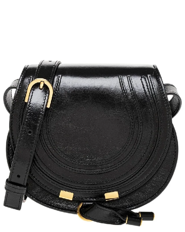 Chloé Marcie Small Leather Saddle Bag