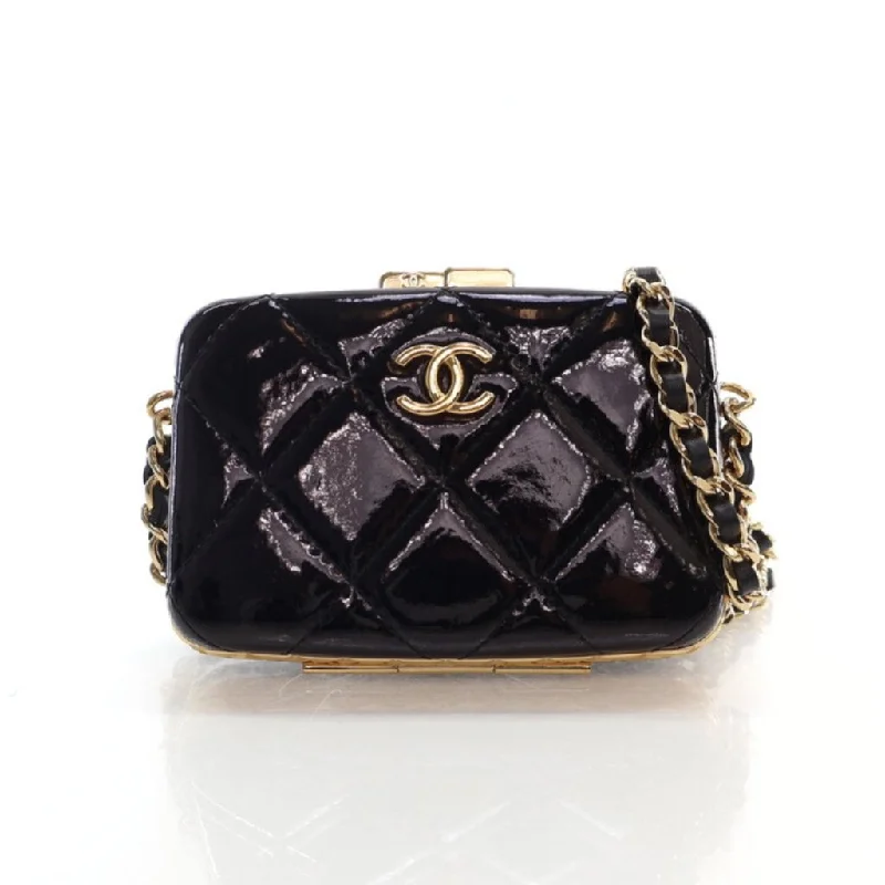 Chanel Vanity Cardholder Black Patent