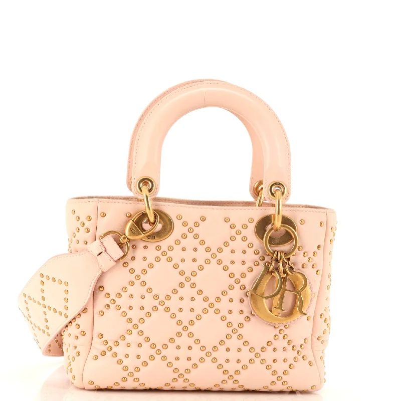 Supple Lady Dior Bag Cannage Studded Lambskin Mini