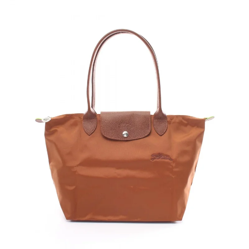 Longchamp  Nylon Leather Tote Bag (Pre-Owned)