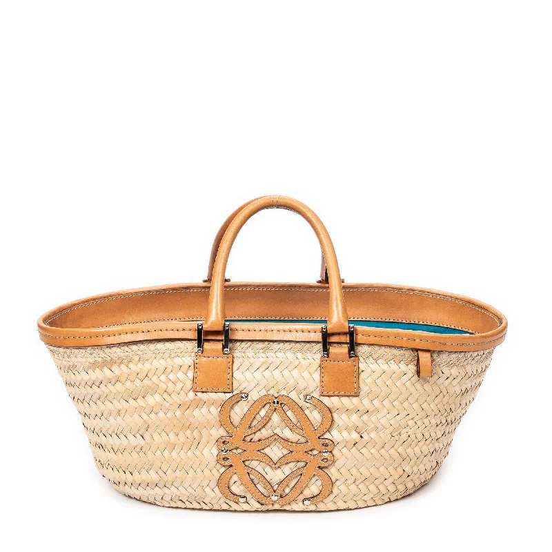 Ice Cream Motif Raffia Handbag