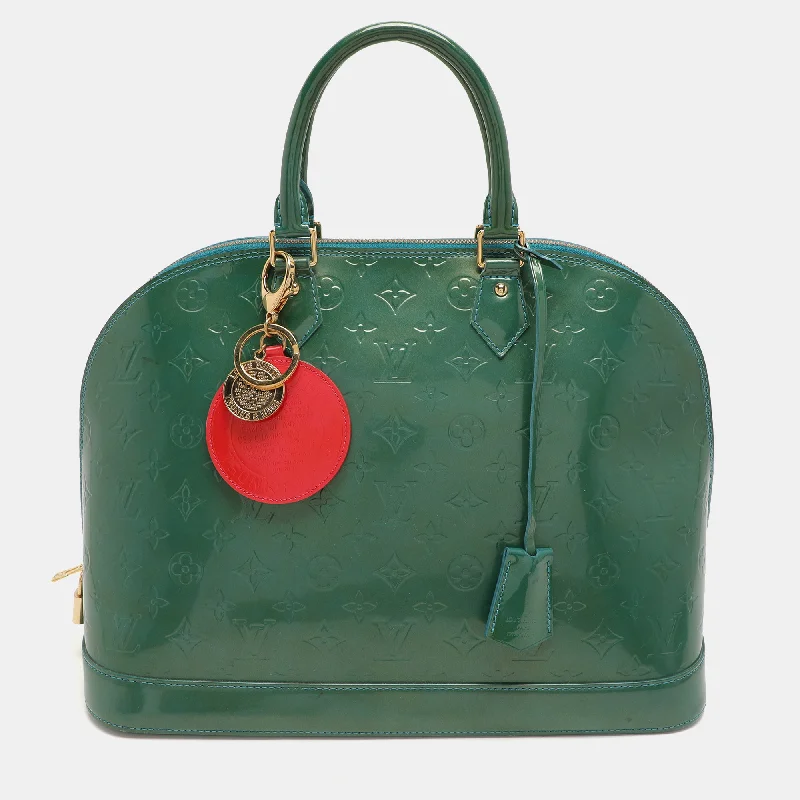 Louis Vuitton Green Monogram Vernis Alma Gm Bag