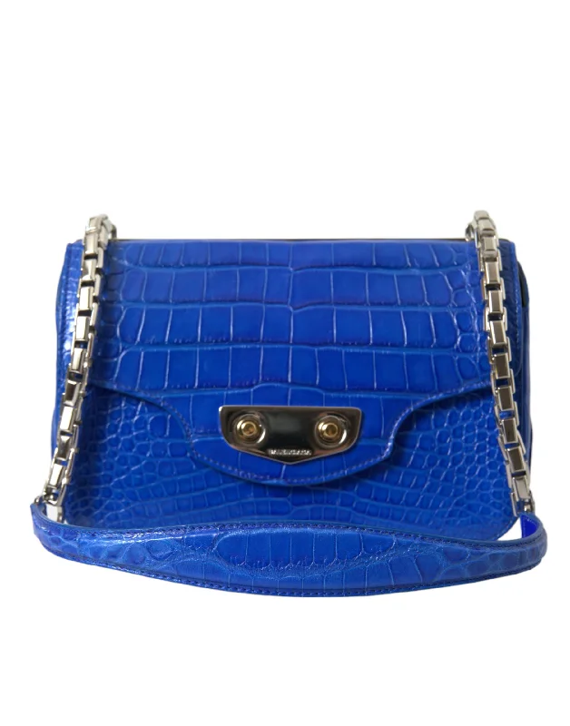 Balenciaga Alligator Skin Mini Shoulder Bag - Elegant Women's