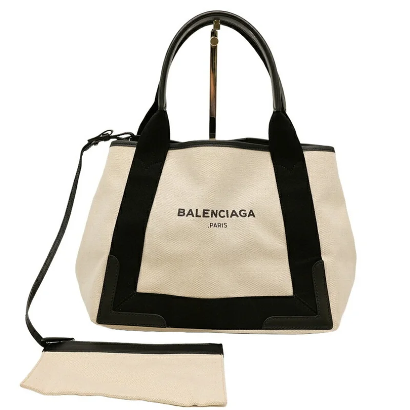 Balenciaga   Canvas Leather Handbag Tote Bag (Pre-Owned)