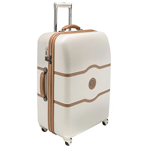 Delsey Luggage Chatelet 24 Inch Spinner Trolley (One size, Cream/Tan)