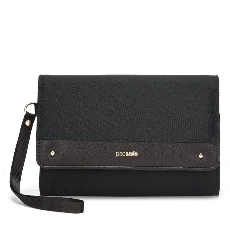 PacSafe - RFIDsafe RFID Blocking Clutch Wallet - Black