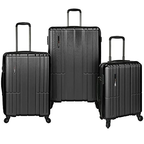 Traveler'S Choice Wellington 3-Piece Hardside Spinner, Grey