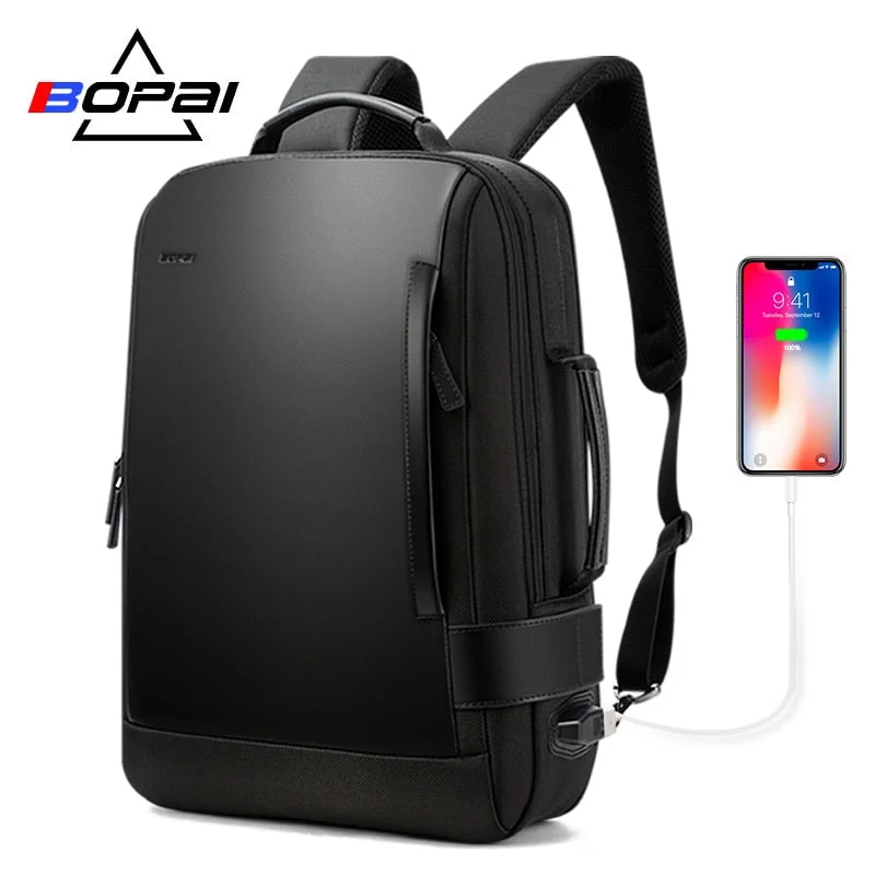 Hot Anti Theft Men Computer Backpack 15.6 Waterproof School Backpacks Leather Male Mochila