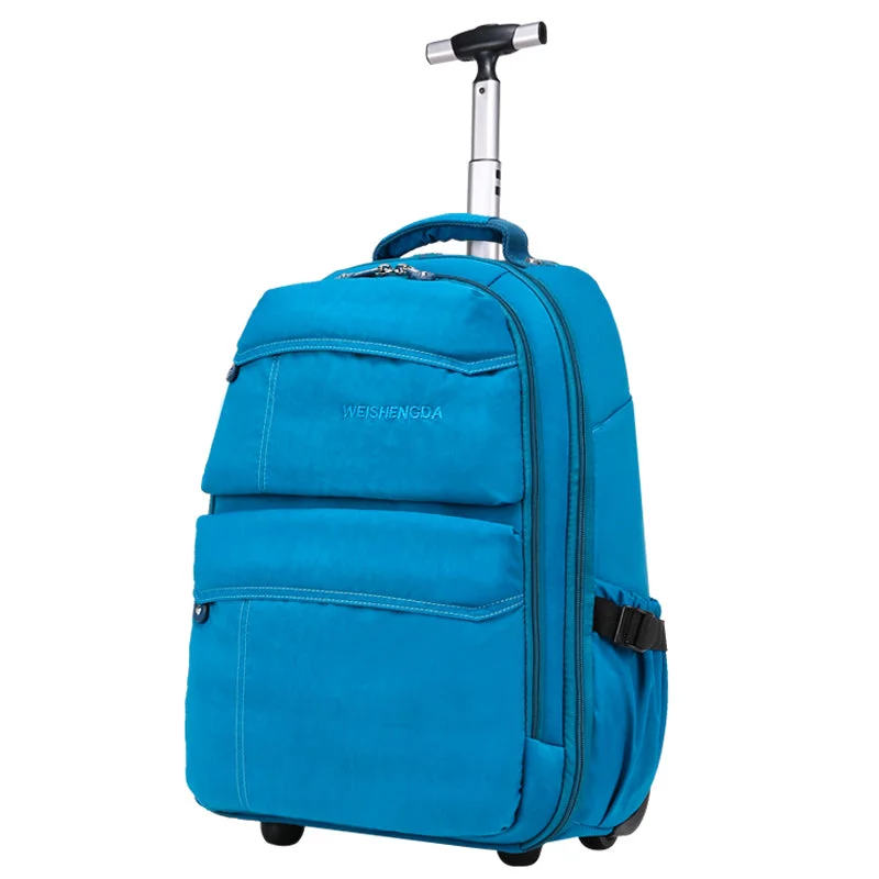 New Large Capacity Wheel Travel Trolley Bags Women'S Trolley Bag Multifunctional Trolley Backpack