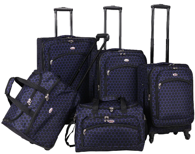 American Flyer Favo 5 Piece Luggage Set