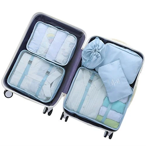 OEE 6 pcs Luggage Packing Organizers Packing Cubes Set for Travel