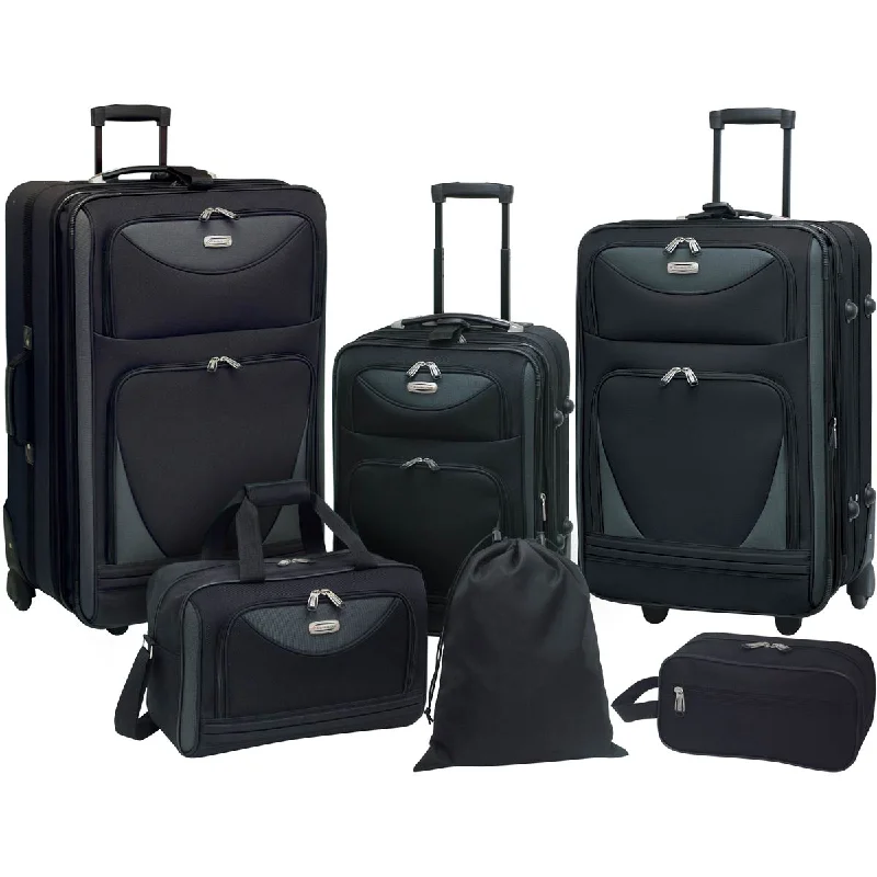 Travelers Club Skyview Ii 6Pc Luggage Set