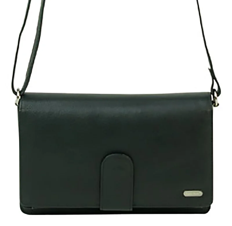 Franco Bonini - 481A Leather Organised Handbag/Wallet - Black